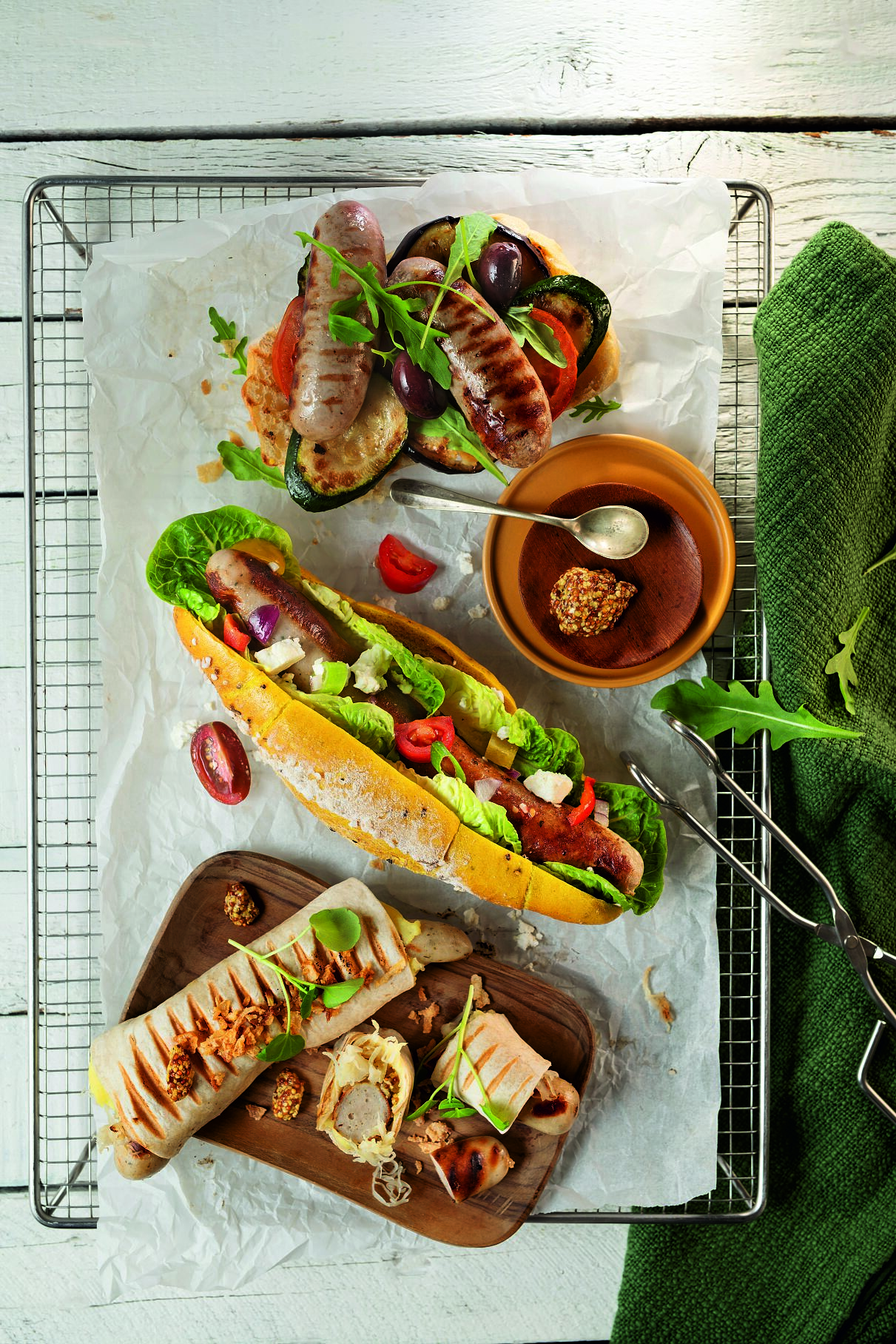 Köstliche Bratwurst in internationalen Variationen